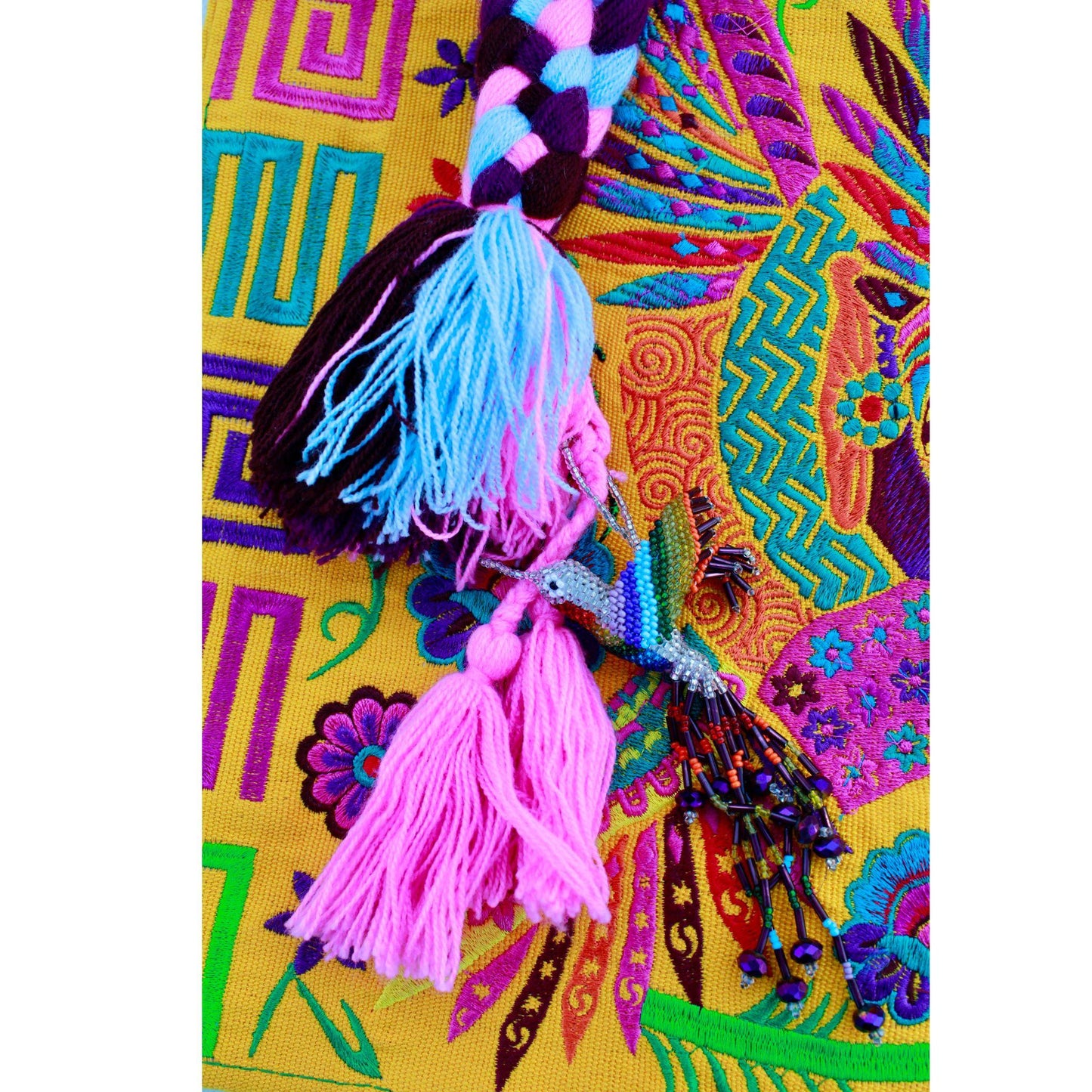 Yellow hummingbird bag