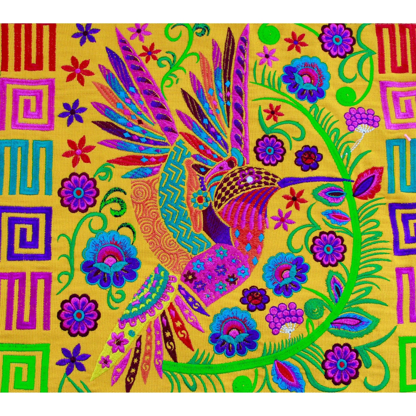 Yellow hummingbird bag