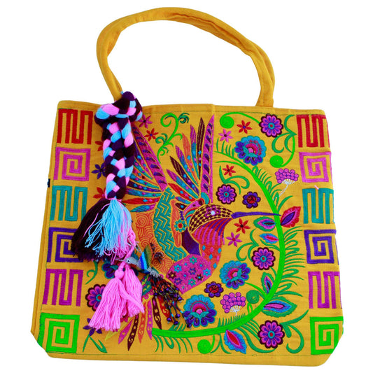 Yellow hummingbird bag