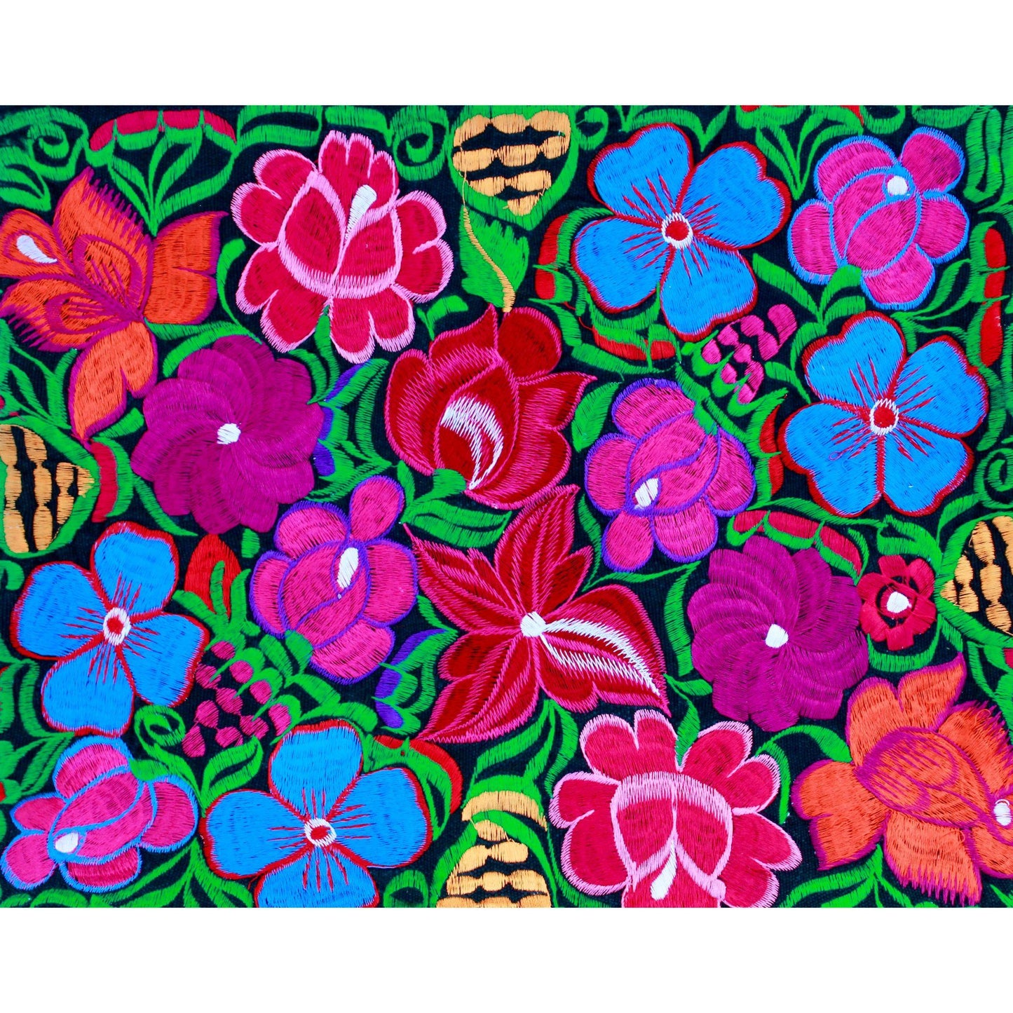Black floral bag