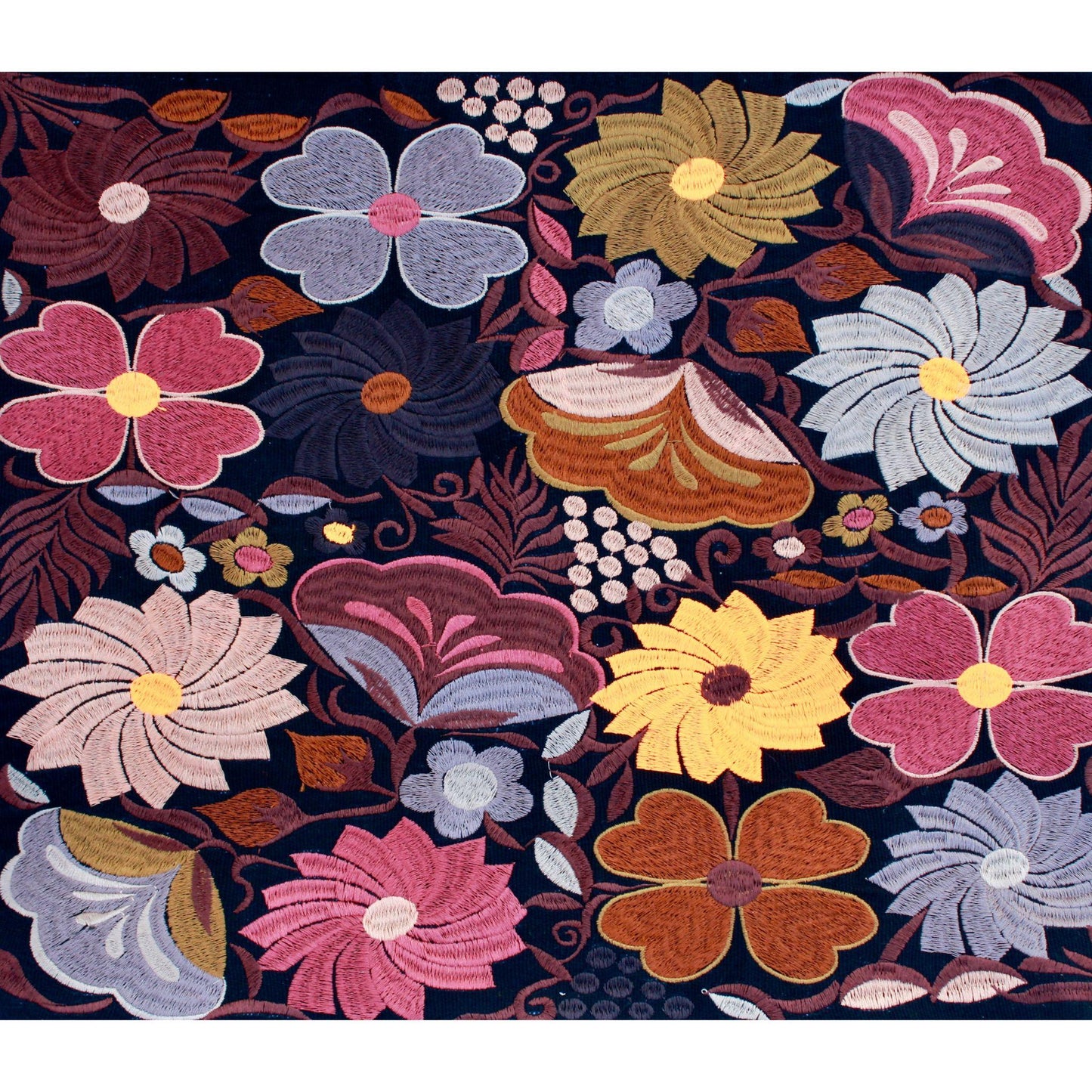 Brown floral bag