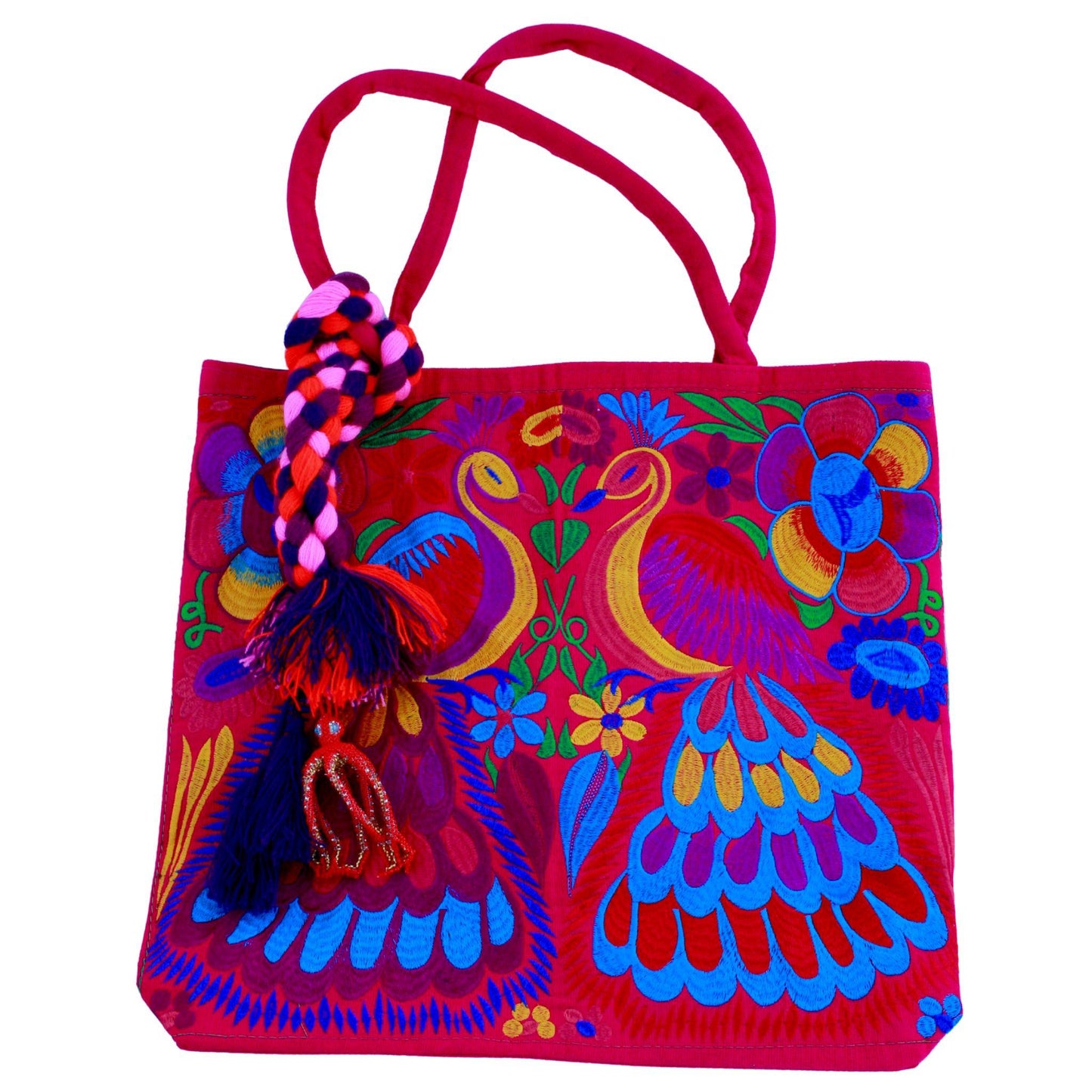 Pink peacock bag