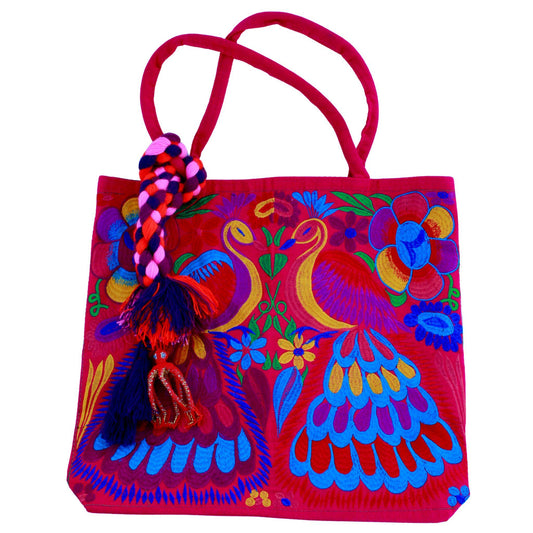 Pink peacock bag