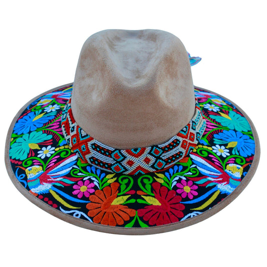 Tan hummingbird hat